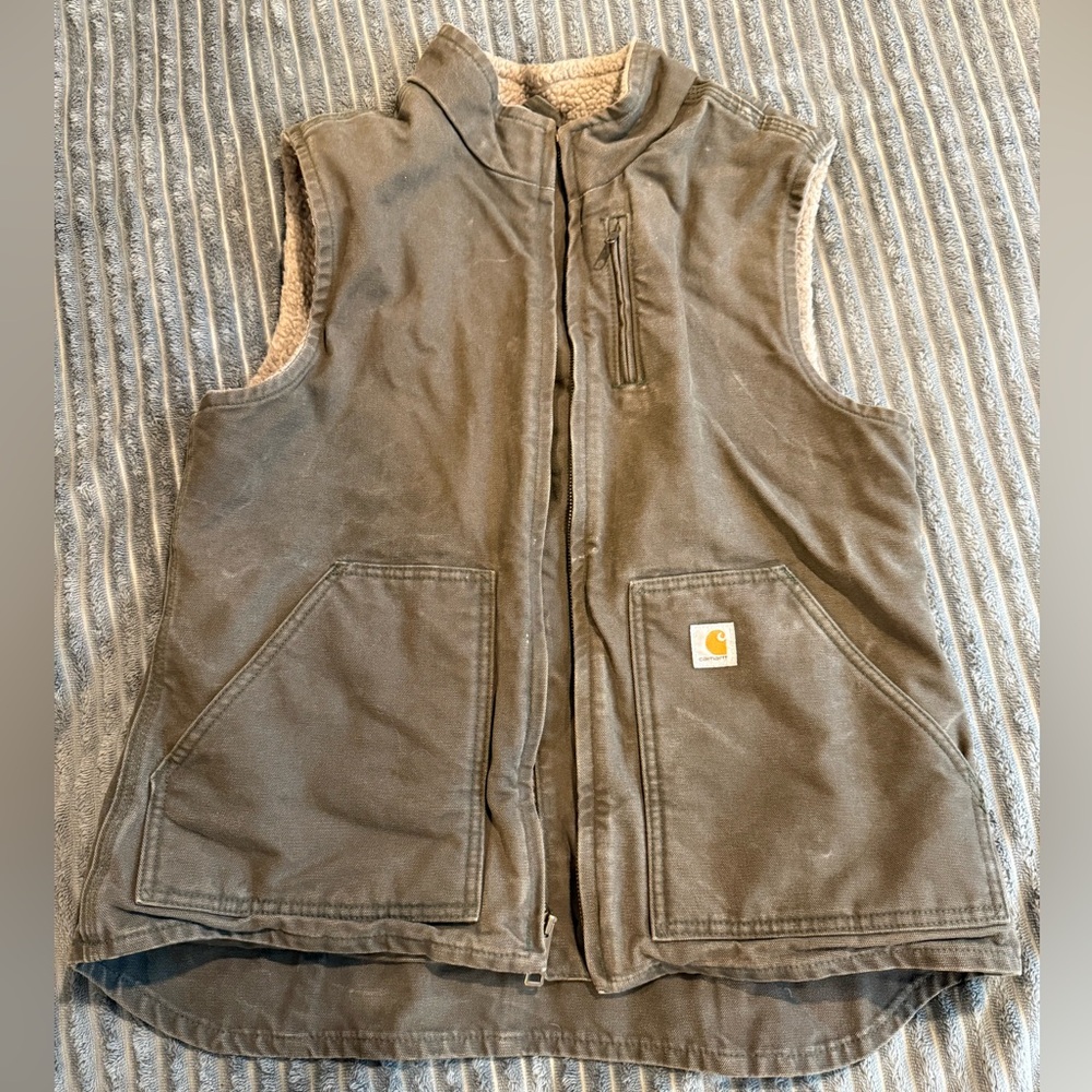 Mock-Neck Sherpa Lined Carhartt Vest